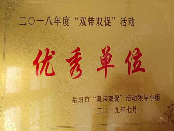 2018年度“双带双促”活动优秀单位